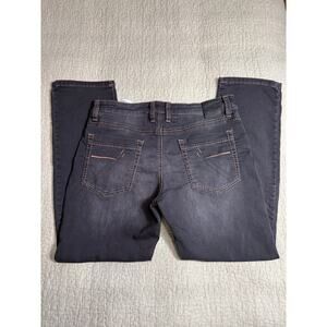 Camp David Men’s Jeans 33 x30 Black Faded Distressed Straight Leg Jeans Contrast